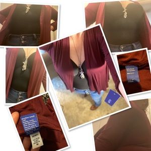 Apt 9 M Cover Up  Burgundy Style 0231A30